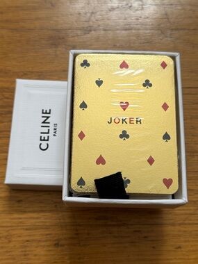 Celine Gold Playing Cards - NIB